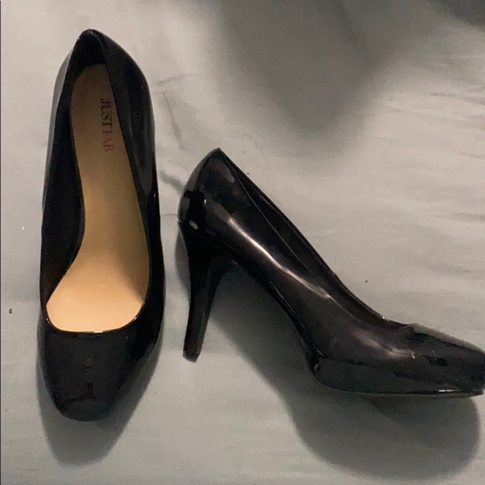 New Never Warn Just Fab Joanne Black Heels